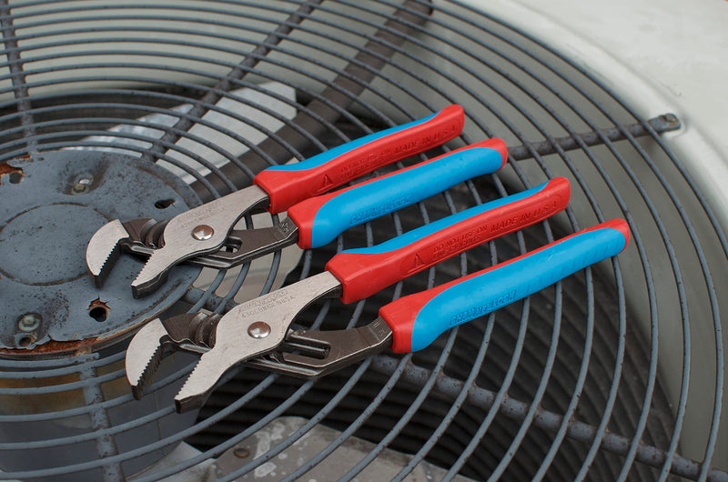 CHANNELLOCK 420CB 9.5-inch CODE BLUE Straight Jaw Tongue & Groove Pliers, Made in USA, Forged High Carbon Steel