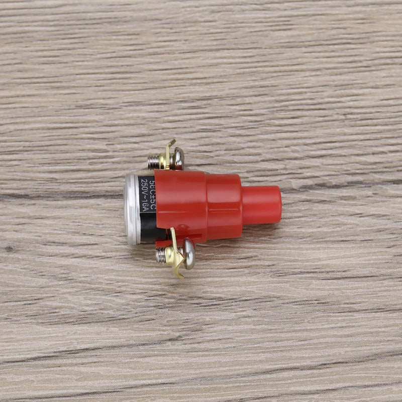 [Australia - AusPower] - The Lord of the Tools Thermal Switch 56°C 250V 16A/10A Self-Resetting Thermal Switch for Cable Reel Drum Cable Replacement Part Wire Trays Mobile Sockets Pack of 2 