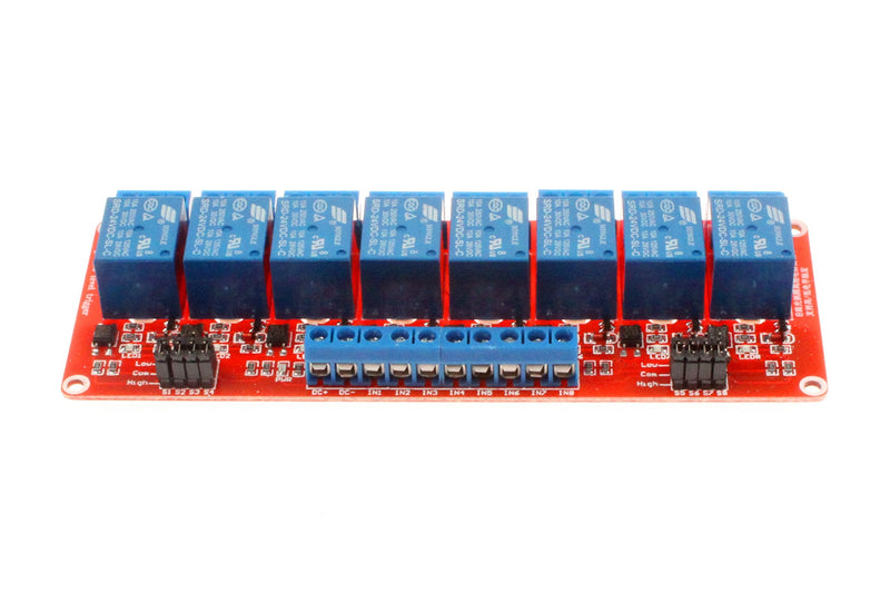 [Australia - AusPower] - NOYITO 8-Channel Relay Module High Low Level Trigger with OPTO-Isolated Load DC 30V AC 250V 10A for PLC Automation Equipment Control Industrial Control (8 Channel 24V) 8-Channel 24V 