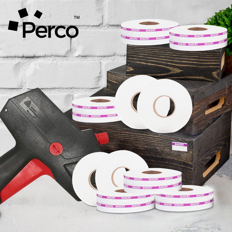 Pricing Labels for Monarch 1110 Purple Reverse Print on White Bakery - 17,000 Labels w/ 16 Rolls Value Pack, 1 Sleeve - Made in USA
