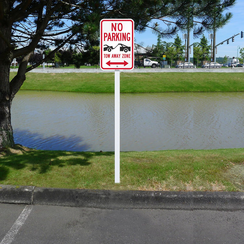 SmartSign 18 x 12 inch “No Parking - Tow Away Zone” Sign, 63 mil Aluminum, 3M Laminated Engineer Grade Reflective Material, Red, Black and White, Made in USA 12" x 18" EG Reflective Aluminum