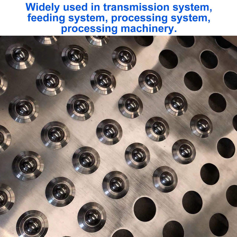 [Australia - AusPower] - 16PCS 5/8" Roller Ball Transfer Bearings CY-15H Carbon Steel Ball Transfer Bearing Casters Universal Base Conveyor Roller Ball 