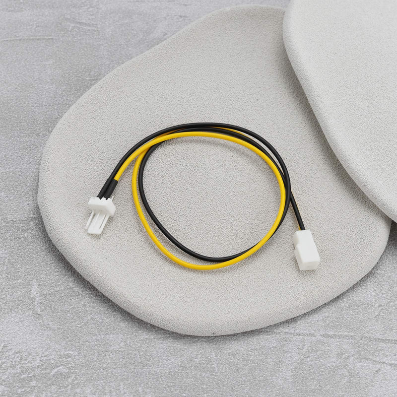 4pcs 3 Pin Male to 2 Pin Female PC Fan Power Cable for PC Motherboard