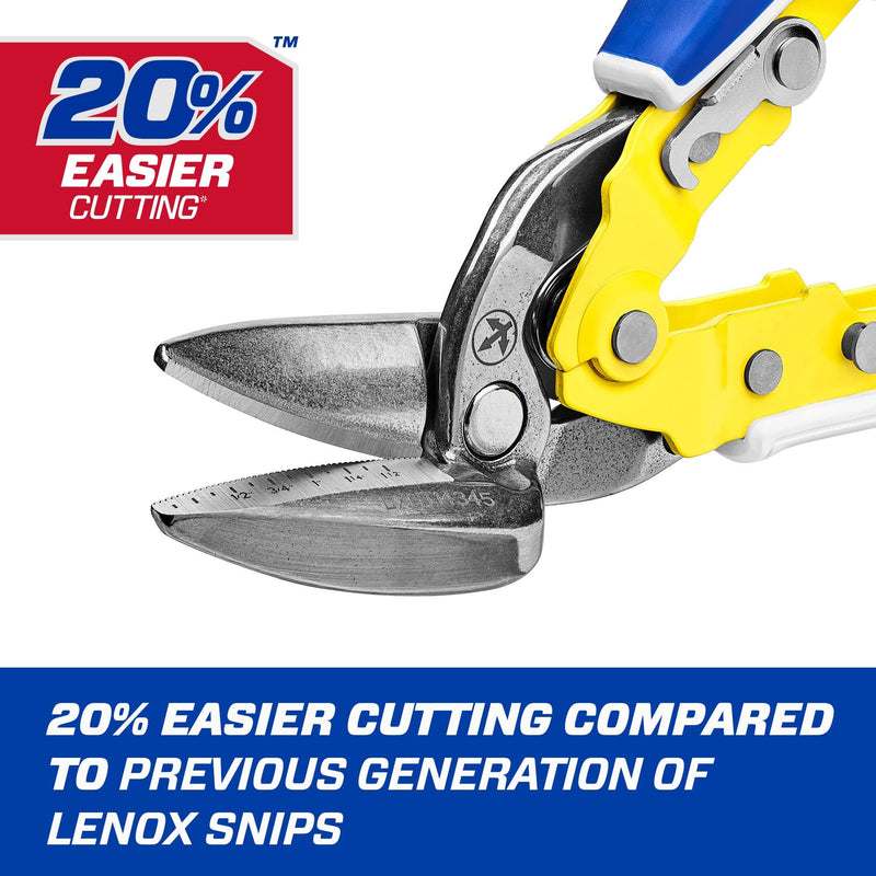 [Australia - AusPower] - LENOX TOOLS Pliers, Offset Straight Avitation Snips, With Durable Grip (LXHT14345) Offset Straight Aviation 