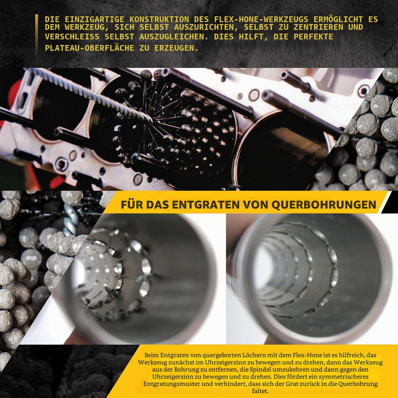 Brush Research Flex-Hone Cylinder Hone, BC Series, Silicon Carbide Abrasive, 76 mm Diameter, 240 Grit 7,6 cm