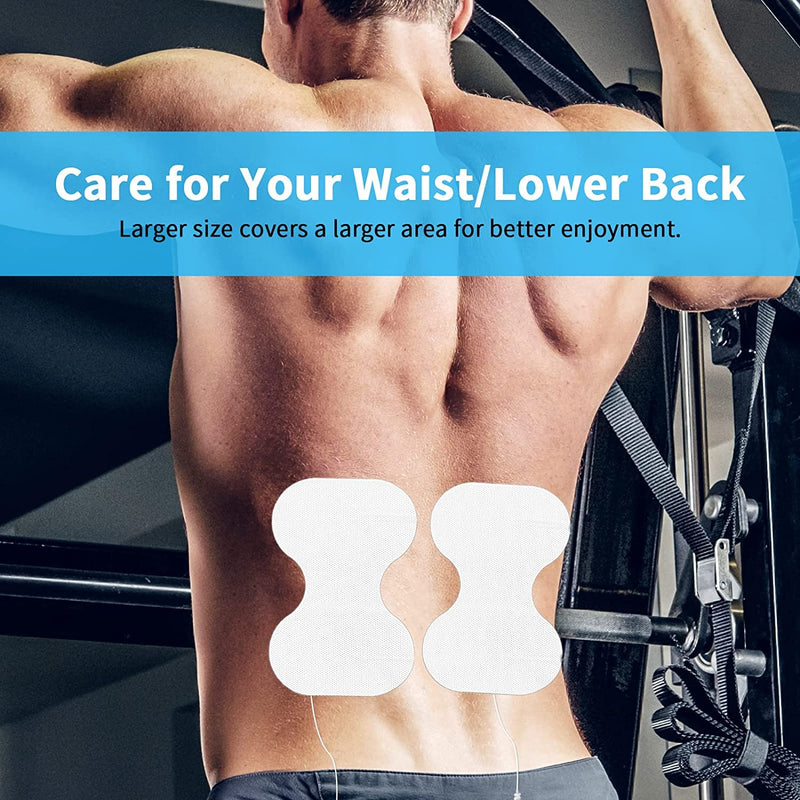 [Australia - AusPower] - TENS Unit Replacement Pads, 8 PCS Premium Thickened Reusable Self-Adhesive Electrode Pads for EMS Muscle Stimulator Massager 2size,8 PCS 