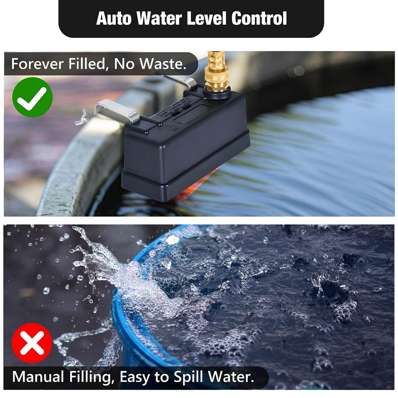 [Australia - AusPower] - Water Trough Float Valve, Water Tank Float Valve for Livestock Horse Cattle Goat Farm, Automatic Horse Waterer for Stock Tank, Automatic Livestock Waterer for Stock Tanks 