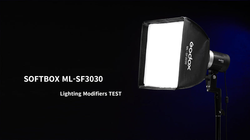 Godox ML-SF3030 Softbox, Direct Attachment (Requires No Bracket/Speed Ring) with Godox Mount for ML100Bi ML30 ML30Bi ML60 ML60Bi ML60IIBi LED Video Light for Photography Portrait Video Recording