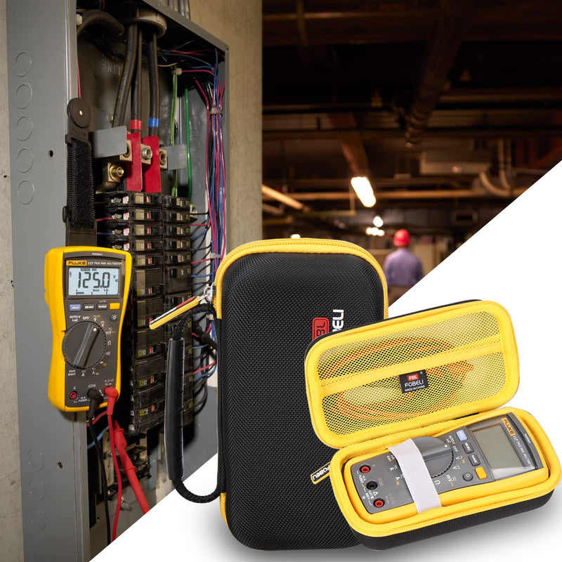 [Australia - AusPower] - FBLFOBELI EVA Travel Carrying Case for Fluke 117 115 116 114 113 Digital Multimeter, Storage Organizer Bag (Case Only) 