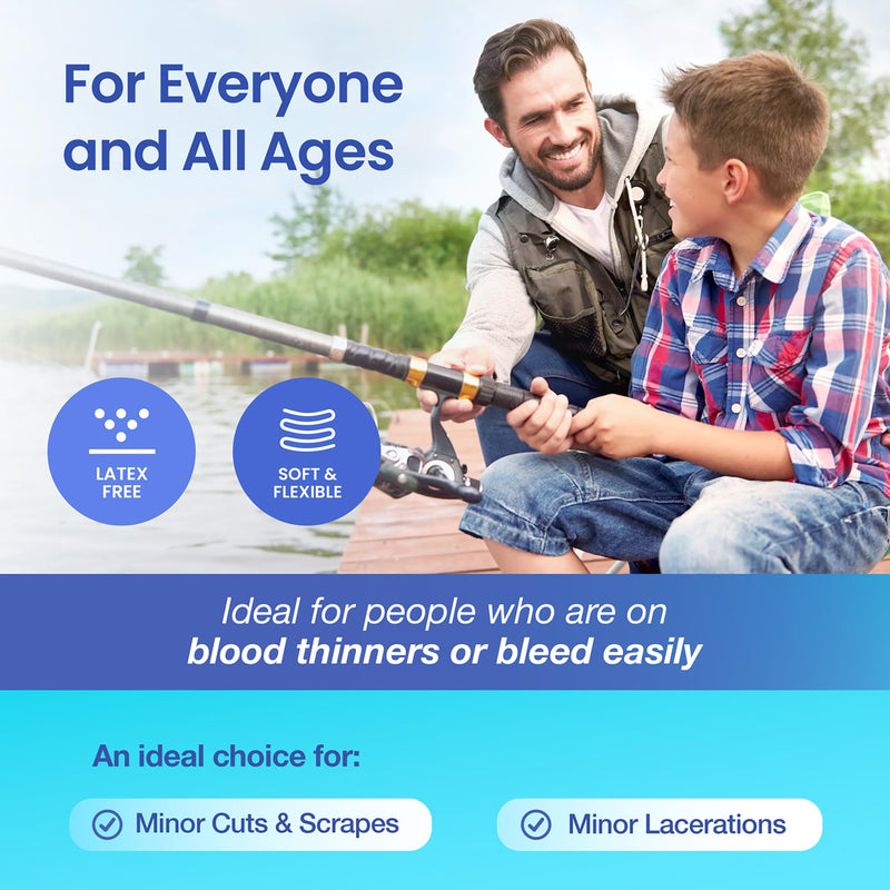 [Australia - AusPower] - Lite Stop Bleeding Gauze - Calcium Alginate Wound Dressing (Large 2-inch Square) First Aid Hemostatic Gauze (Blood Clotting Bandage) - Box of 20 2" Gauze (Box of 20) 