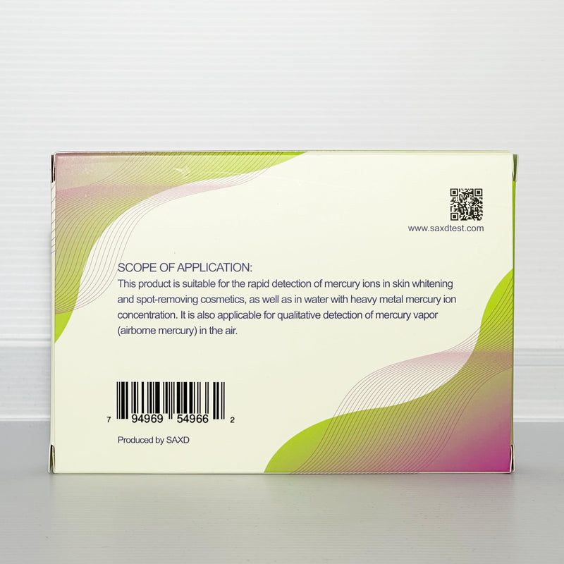 [Australia - AusPower] - Mercury Concentration Test Strips in Water and air, 30 Pieces of Test Strips Fast and Easy to use. SAXD 2026 