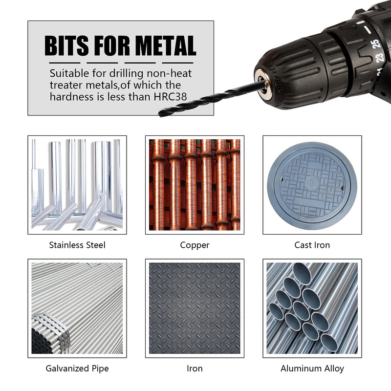 [Australia - AusPower] - 9/32 inch HSS M35 Cobalt Twist Drill Bits,High Speed Steel,Pack of 5,Suitable for Steels,Cast Iron,Stainless Steels and Other hardMetals(9/32inch) 9/32inch 
