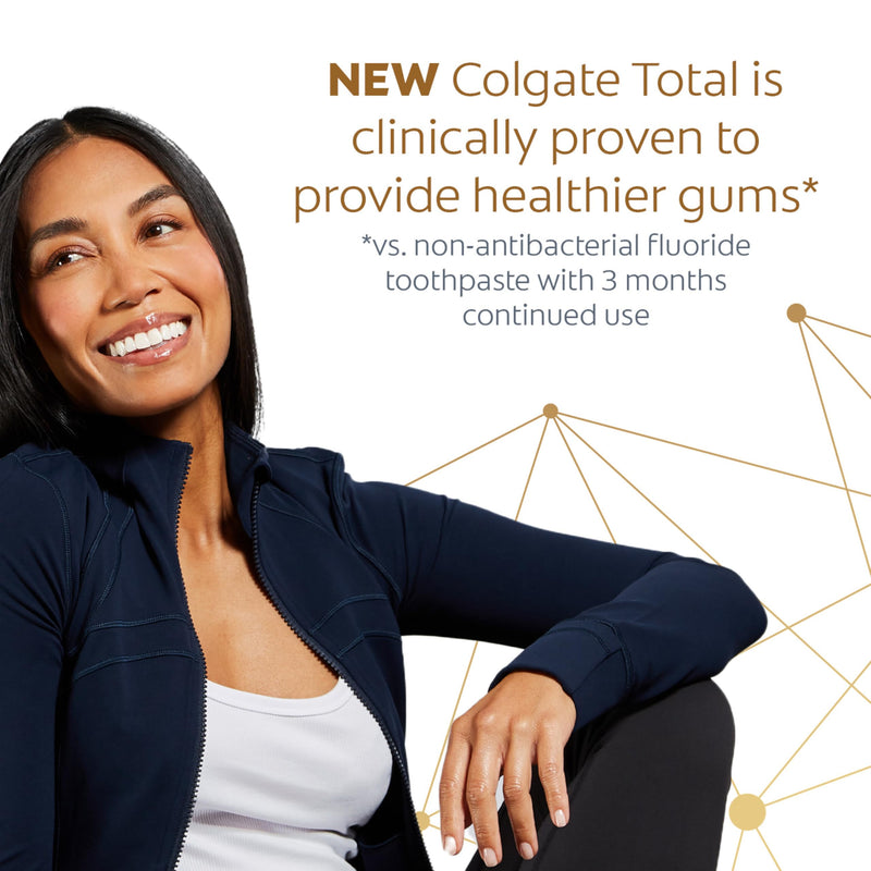 [Australia - AusPower] - Colgate Total Whitening Toothpaste with Fluoride, 10 Benefits Including Sensitivity Relief and Stain Removal, Mint, 5.1 ounces (4 Pack) 5.1 Ounce (Pack of 4) Whitening Paste 