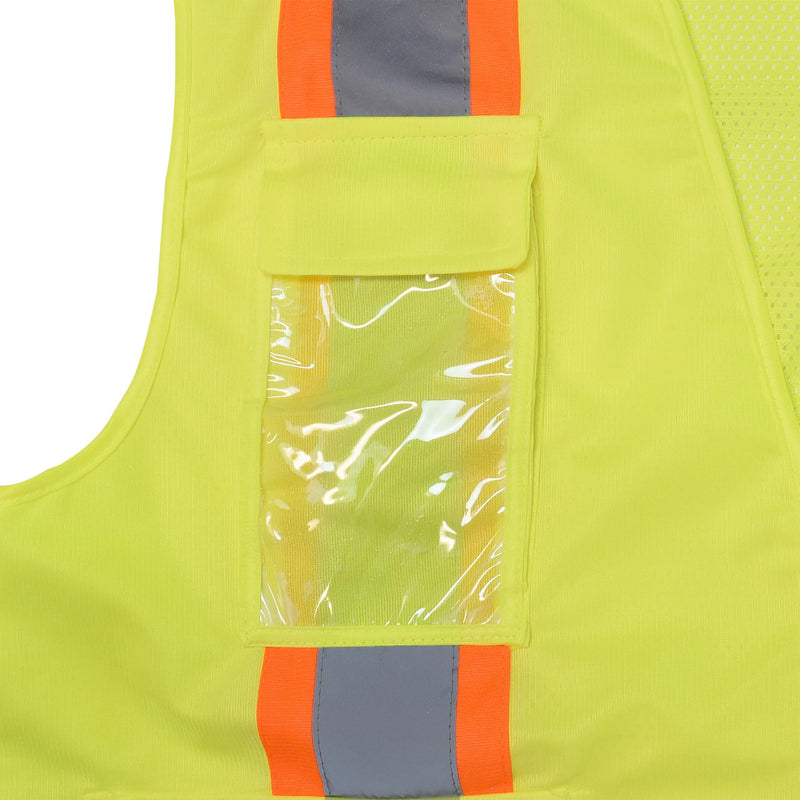 Radians SV6G5X Two Tone Surveyor Class 2 Safety Vest, 5X-Large, Green Safety Green