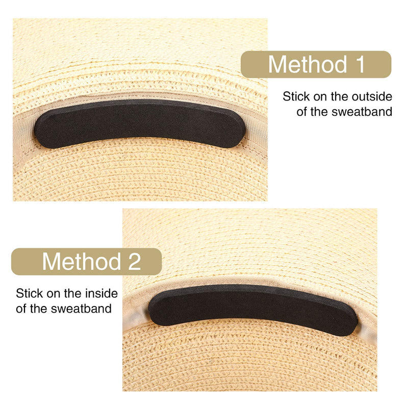 [Australia - AusPower] - Bememo 20 Pieces Hat Size Tape Hat Size Reducer Foam Reducing Tape for Caps Sweatband 4.3 x 0.8 x 0.2 Inch Color Set 2 