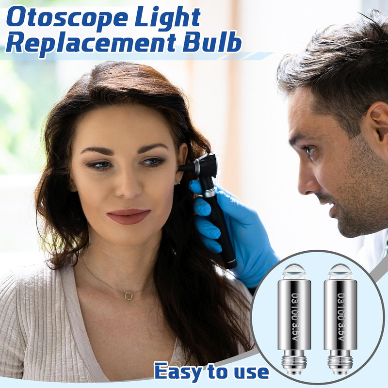 [Australia - AusPower] - Funtery 4 Pcs Halogen Replacement Bulbs Compatible with Welch Allyn, 3.5v Lamp 03100-U Otoscope Lamp Type 03100-u 
