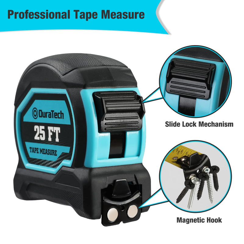 [Australia - AusPower] - DURATECH Rolling Mechanic Stool and Magnetic Tape Measure 