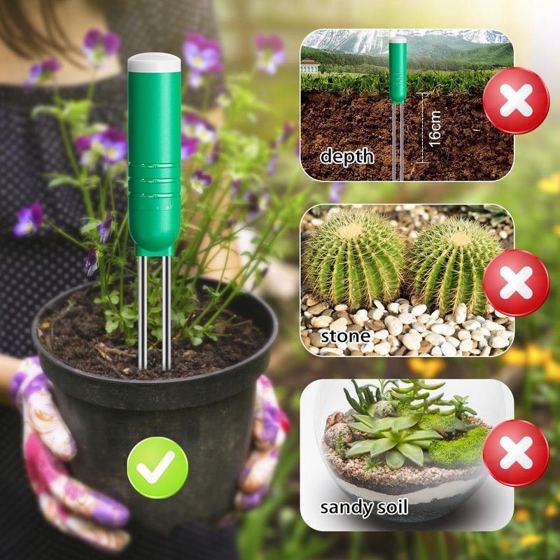 Soil Moisture Meter Plants, Garden Soil Moisture Meter Plants for Gardening, Lawns, Potted Plants Watering Indicator(Sensor only Without Battery) 1 Sensor