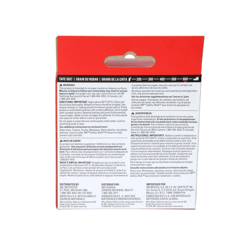 [Australia - AusPower] - 3M Safety-Walk Slip Resistant Tape, 2 in x 15 ft, Anti Slip Black Tape, Adhere Without Wrinkling, Curling, Tearing or Lifting, Self-Adhesive Backing For Quick & Easy Application, 1 Roll (610B-R2X180) 2 Inch 