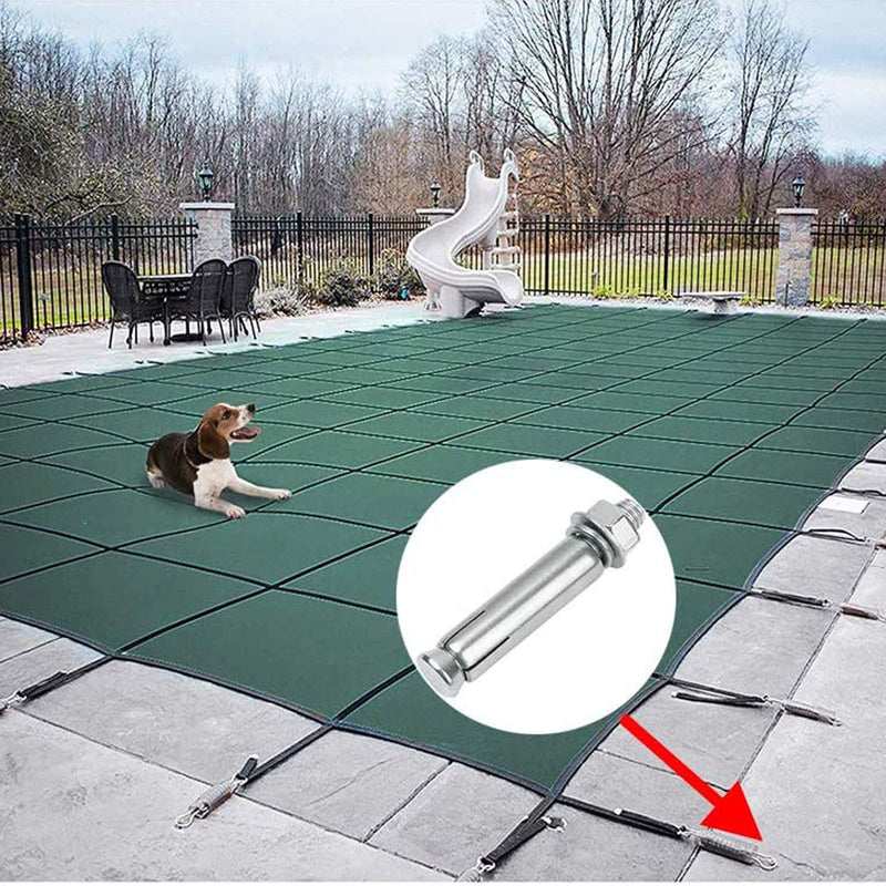 [Australia - AusPower] - 5 Pcs M6 x 50mm 304 Stainless Steel Expansion Bolt External Hex Expansion Screw Bolt Sleeve Anchor?Pool Safety Cover Expansion Bolts?for Concrete M6x50mm 