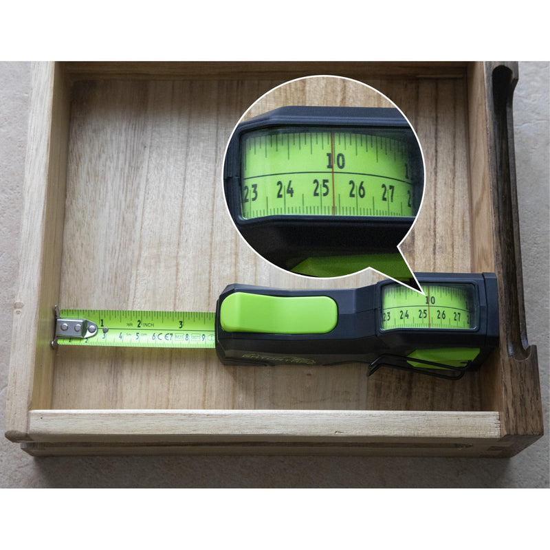 [Australia - AusPower] - MK2.0 – Precision Retractable Measuring Tape (Centimetres & Inches) | Top-View Internal Reading | Ideal for DIY, Carpentry & Construction Dual 