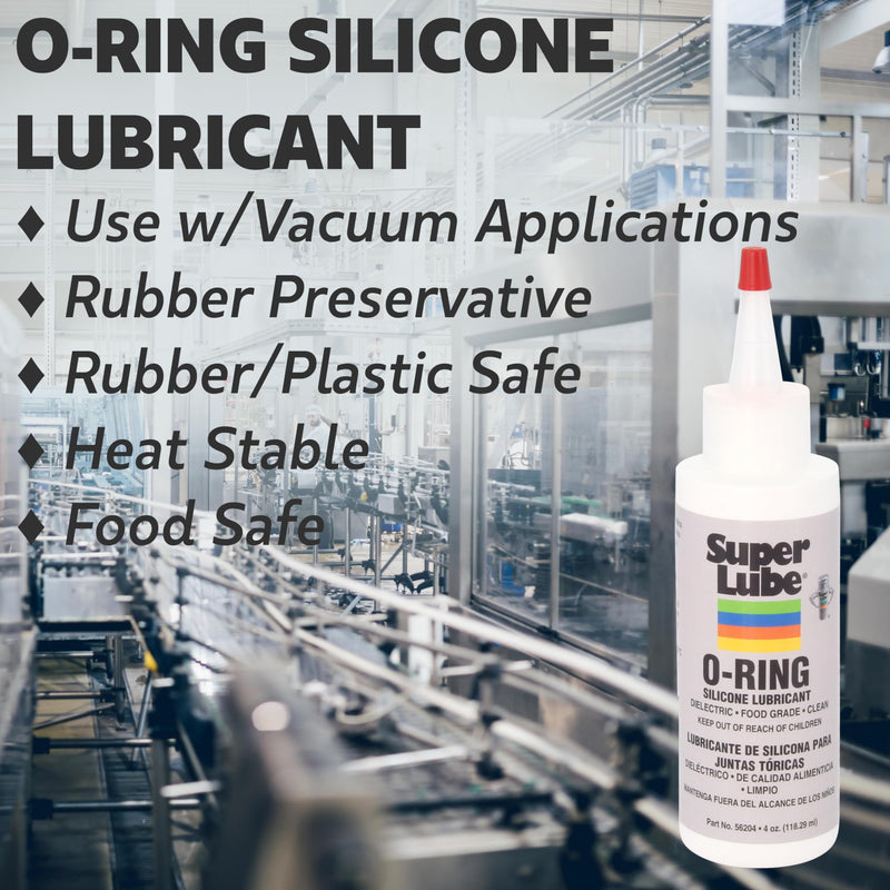 [Australia - AusPower] - Super Lube 56204 O-Ring Silicone Lubricant, Clear 4oz Bottle 