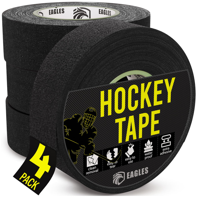 EAGLES 12 Pack Black Ice Hockey Tape Lacrosse Tape