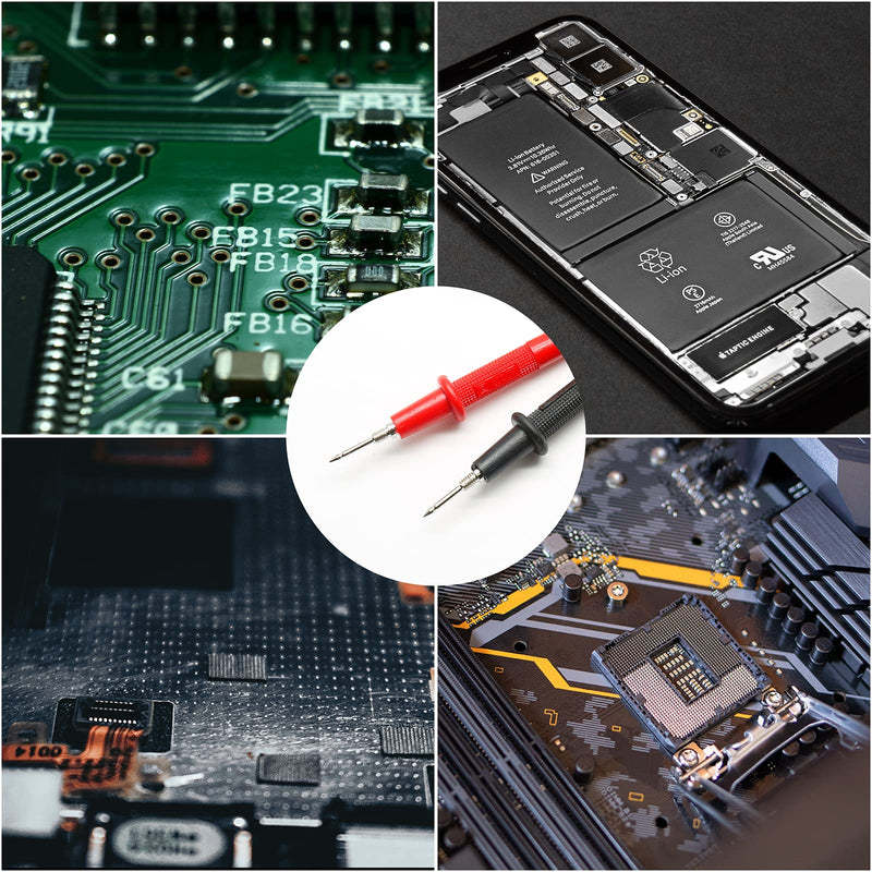 [Australia - AusPower] - 2 Pairs 82cm/32.3" Digital Multimeter Banana Plug Connector Voltmeter Test Lead Probe Wire Cable 1000V 