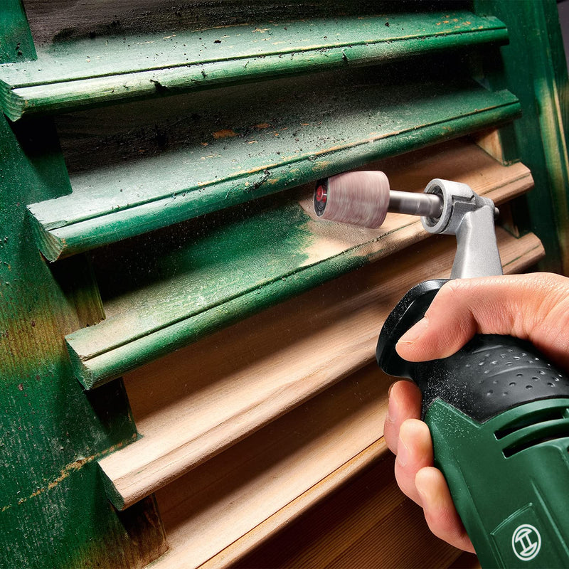 Bosch Home and Garden 1600A00156 30 mm Conical Sanding Sleeve 80 Grit and Shank 30 mm conical grinding pin set