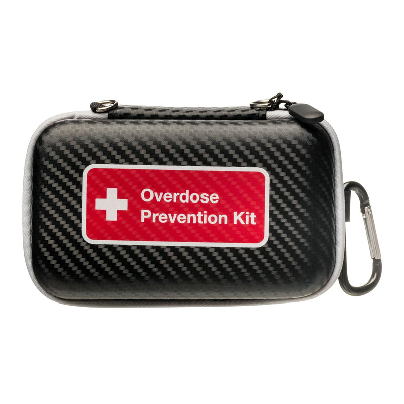 Empty Naloxone Case for Opioid Overdose Prevention Kits | Compact Design to Store Naloxone Nasal Spray and Accessories | Naloxone Not Included (Single, Black) Single