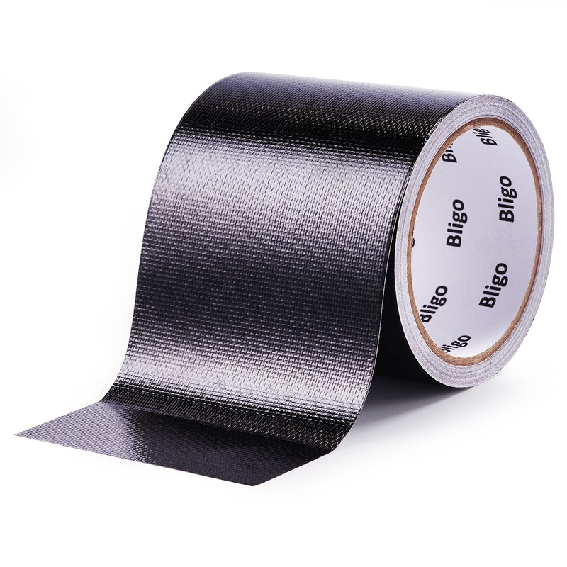 Heavy Duty Waterproof Repair Tape 4 Inch x 25 FT for RV Awning, Tent, Tarp, Sail and Boat Cover, Outdoor Fabric Repair Patch, UVproof, Multipurpose Black