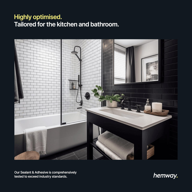 [Australia - AusPower] - Light Grey Kitchen Bathroom Hybrid Polymer Sealant Adhesive 13.1oz All in One Waterproof Weatherproof Joint Paintable Indoor Outdoor Bath Shower Sink Window Board Door RV Roof Wood Leak - 1 Pack Light Grey 