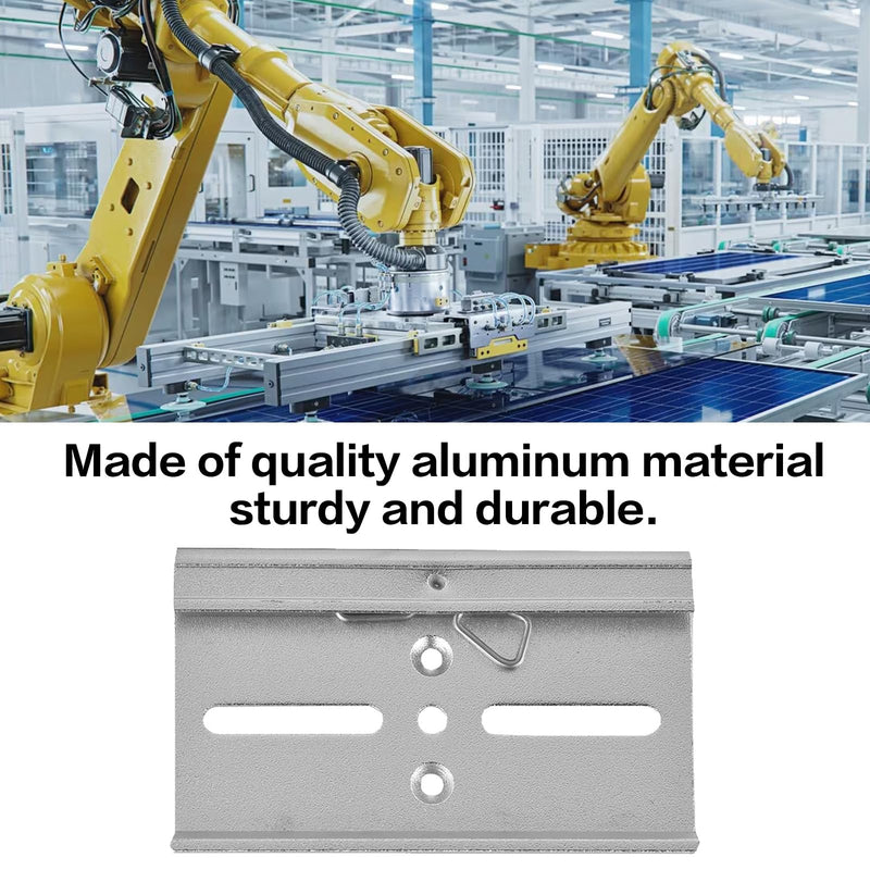 [Australia - AusPower] - Telituny DIN Rail Mount Clip, 35 mm Aluminium DIN Rail Fixed Clamp, Universal DIN Rail Mounting Bracket Clamp, for Relay Mounting Mounting 