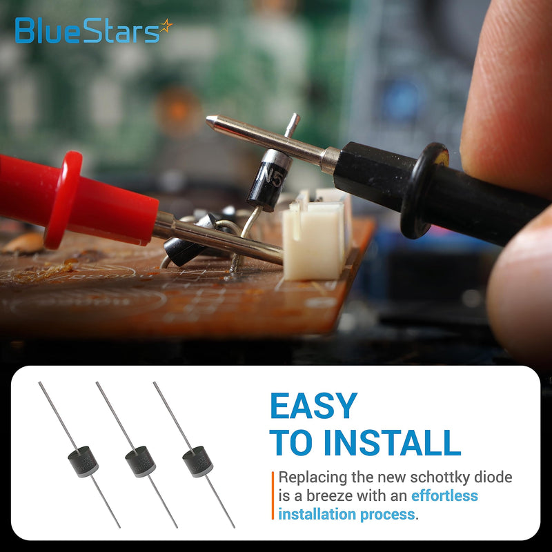 [Australia - AusPower] - BlueStars 20SQ045 Schottky Barrier Rectifier Bypass Blocking Diodes 20A 45V - 20SQ045 Schottky, R-6 Axial 20 amp 45 Volt, Electronic Silicon Doorbell Diodes for Solar Panel - Pack of 30 