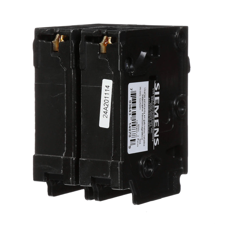 SIEMENS Q250H 50-Amp Double Pole 22kA Type QPH Circuit Breaker, 240 Volts