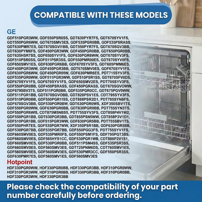 WD15X27703 Dishwasher Water Valve Assembly for GE, Hotpoint GDF535PSR3SS, GDT550PYR3FS, GDT650SYV0FS etc. Dishwasher Replacement Parts AP6994873, WD15X32008, 265D3719G002, 4964202