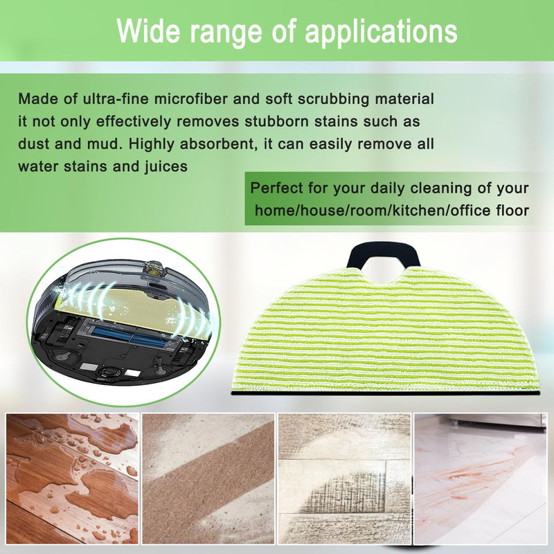 [Australia - AusPower] - Replacement Parts for Shark AV2610WA RV2610WA Matrix Plus 2- in-1 Robot Vacuum Cleaner,1 Main Brush,3 Filters,3 Mop Pads,6 Side Brush,1 Pre Filter,1 Roller Cover,1 Filter&1 Pre-Motor Foam&Felt Filter RV2610WA Parts 