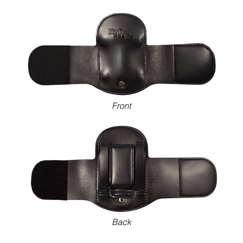 [Australia - AusPower] - Stethoscope Holder with Velcro Closure and Padded Hip/Belt Clip for Littmann - Genuine Leather Universal Stethoscope Holster 