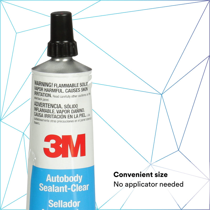 [Australia - AusPower] - 3M Ultrapro Autobody Sealant, 08302, Clear Color, High-Solids, Heavy-Bodied, Fast-Curing, Solvent-Based, 5 oz Tube 