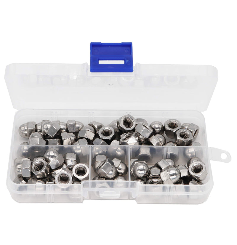 [Australia - AusPower] - binifiMux 60pcs 1/4-20 Inch Acorn Cap Nuts, 18-8/304 Stainless Steel 