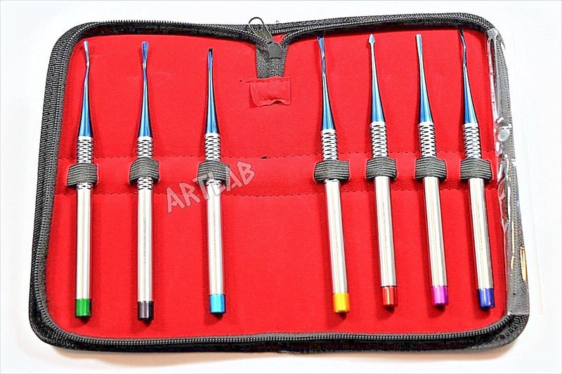 [Australia - AusPower] - 7 PC Precise German Premium Dental Elevator PROXIMATORS Orthodontic PDL Luxating Root Elevator Periotome Luxation for Tooth Extraction Extracting German 