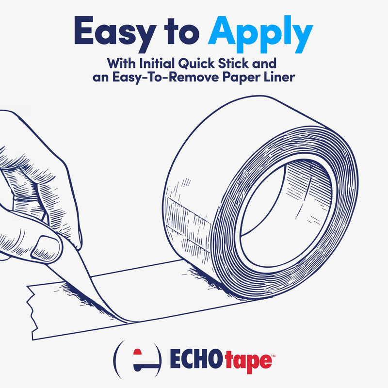 ECHOtape Professional Grade Construction & Insulation Tape | All Weather Seaming, Sealing & Thermal Break Adhesive Tape for Indoor & Outdoor Applications