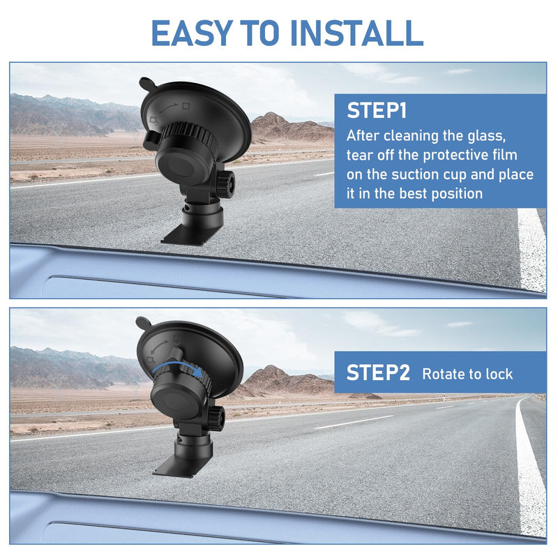 [Australia - AusPower] - Windshield Radar Detector Mount, Suitable for Escort MAX, MAX 2, 2015-2019 MAX360 Radar Suction Cup Mounting Base, with Sliding Plate Connection(Not Applicable to MAX 3 and MAX360C Model 