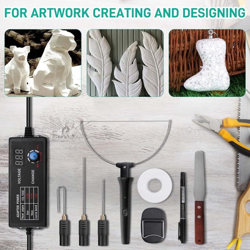 [Australia - AusPower] - Hot Foam CutterFoam Cutter Electric Cutting Machine Pen Tools Kit with 110-240V/0-28W Digital Voltage Controller Electric Cutting Machine Pen Tool 