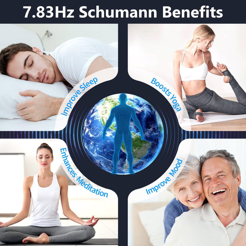 [Australia - AusPower] - Frequency Generator for Healing – 7.83Hz Schumann Resonance Sound Therapy Device with Acrylic Case for Sleep aid, Meditation, Stress Relief & Yoga (0.01Hz–200kHz) Green 