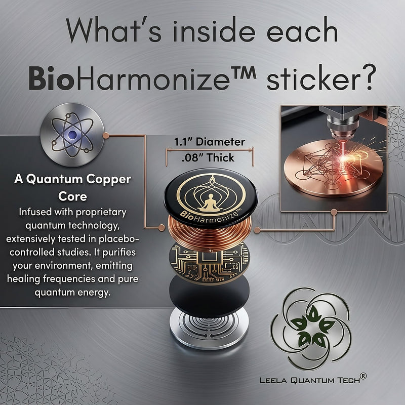 [Australia - AusPower] - Phone EMF Harmonizing Stickers — Multifaceted Neutralizer with Patented Quantum Technology & Natural Minerals | Pack of 6 