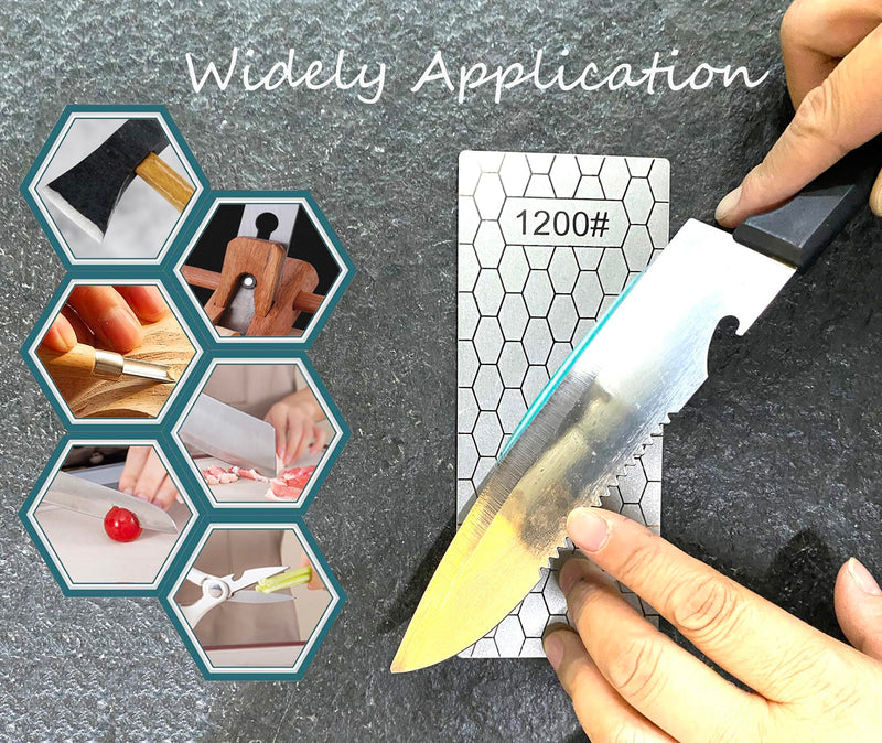 [Australia - AusPower] - Pack of 6 Diamond Sanding Plates, 120# 200# 600# 1200# 2000# 3000# Diamond Grinding from Extra Coarse to Extra Fine Grit for Various Tools 120+200+600+1200+2000+3000 
