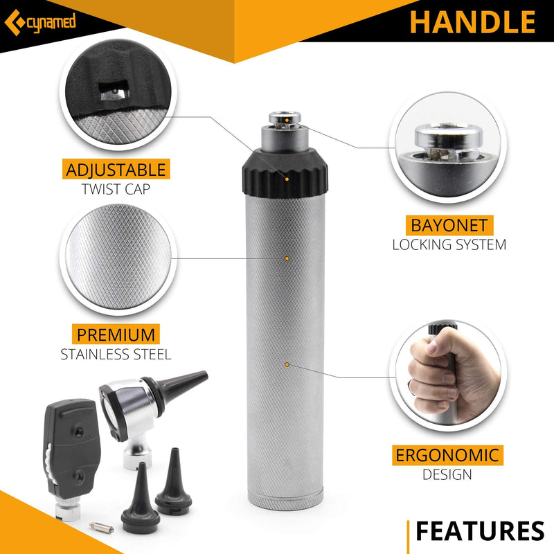 [Australia - AusPower] - Cynamed Combo Otoscope Set - Multi-Function Ear Scope for Ear, Nose & Eye Examination 