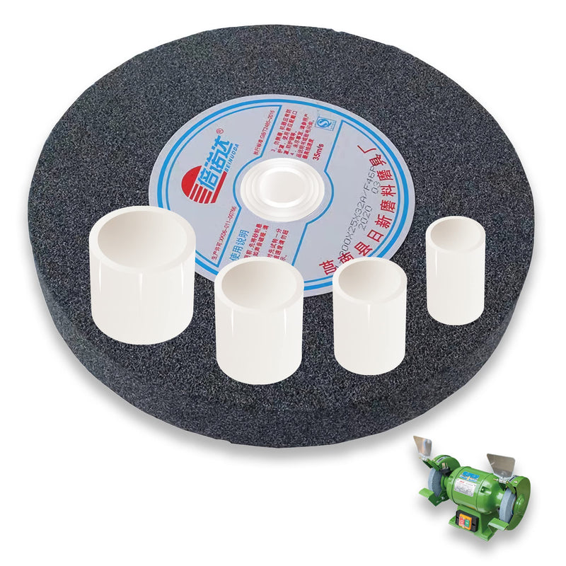 [Australia - AusPower] - Reducing Bushing Adapters for bench grinding Wheels 8 PCS(2 Sets) Arbor Adapters 1" Thick from 1-1/4" to 1", 3/4", 5/8" 