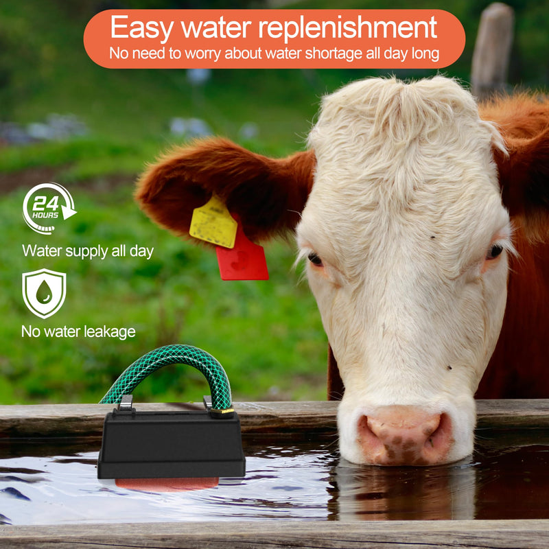 [Australia - AusPower] - Water Trough Float Valve for Stock Tank, Automatic Control Waterer Level for Livestock Horse Chicken Animal Fish Pool with Hose Metal Connector & Ptfe tape （1 pack） Stock Tank Float Valve-1PCS 